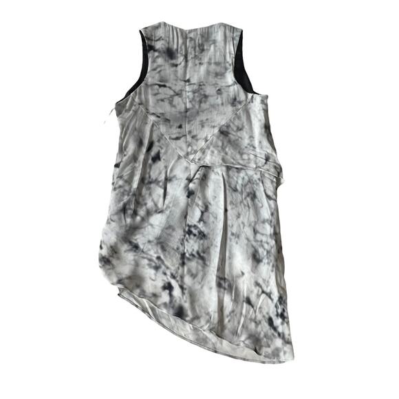 Revolve Fifteen Twenty Faded Marble Drape Side Angle Blouse Asymmetric XS NWT - Picture 7 of 15